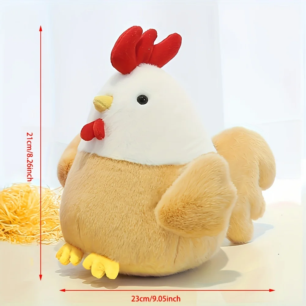 1 Cute Doll, Chicken Doll, Plush Toy, Soft and Comfortable Chicken Doll, Hen Rag Doll, Sleep Doll, Pillow As A Gift 3
