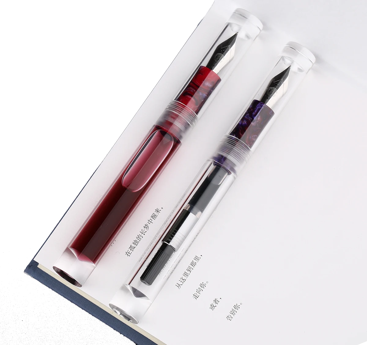 Collectibles Bent Nib Converter Ink Pen Moonman C1 Transparent