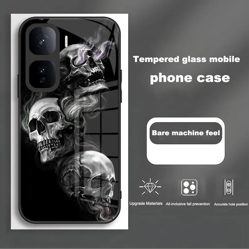 Enhanced Tempered Glass Protective Phone Case and Back Cover