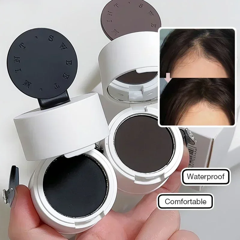 Hair Line Shadow Stick with Two Sponge Heads Hair Root Cover Up Waterproof Instant Modified Repair Shadow Powder Makeup
