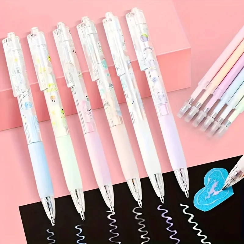 빠른 건조 컬러 디스펜스 펜 6개 세트, 수제, 스크랩북, 카드 만들기, 어린이,..