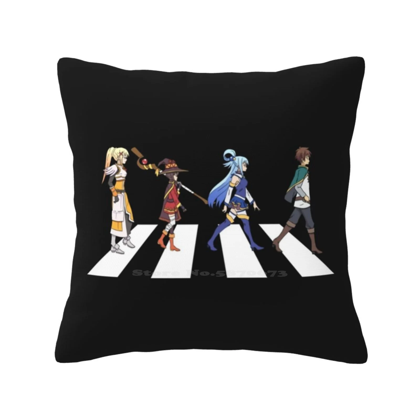 

Konosuba Road Classic. Модная диванная наволочка для подушки Konosuba Road Classic