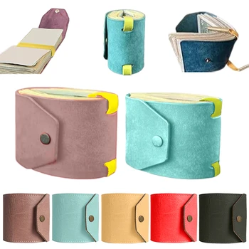 Organizzatore di portafogli per soldi in pelle, portafoglio per contanti, pratico porta soldi con accesso rapido in contanti, piccolo portafoglio tascabile compatto e di lusso