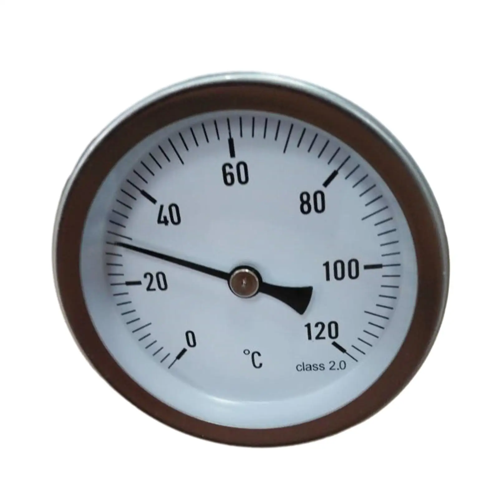 Metal Thermometer 0-120 Degree Temperature Range Stainless Steel Dial Thermometer for Outdoor Stoves Grill Oven Heating Systems 3