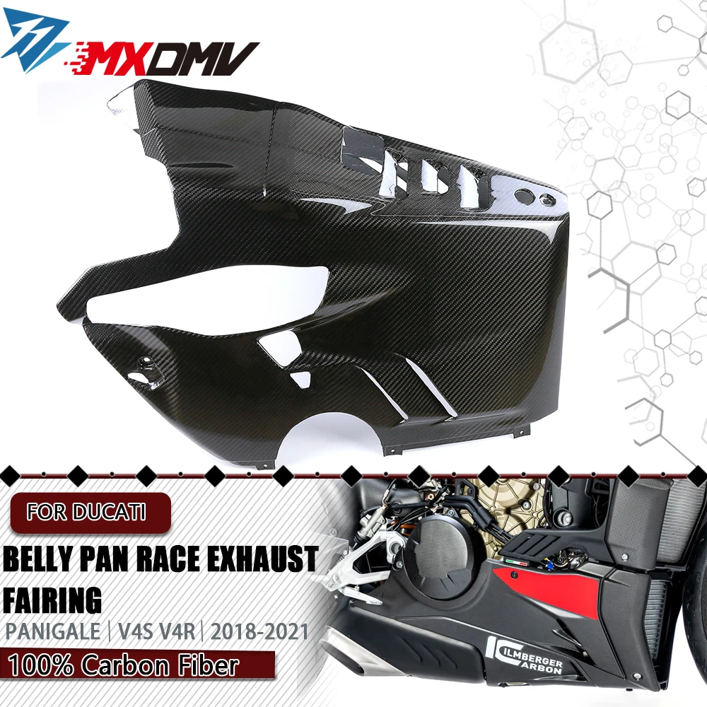 Carena Di Scarico In Fibra Di Carbonio Per Ducati Panigale V4 V4S V4R Streetfighter V4/V4S V2 2018-2023