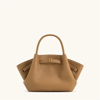 حقيبة كتف صغيرة جديدة من القماش الكتاني مصنوعة من الجلد النباتي عالي الجودة 11