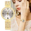 New Rhinestone Luxury Women Watches Female Fashion Gold Ladies Bracelet Watch Stainless Steel Bangle Wristwatch Dropship Reloj 6