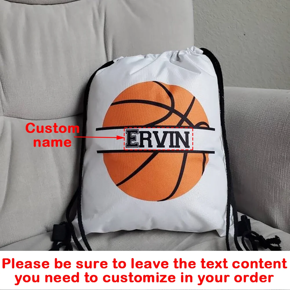 מתנה מותאמת אישית לילד כדורסל ליום ההולדת תיק גב עם שרוך מתנה ספורטיבית לטף בן 4 5 6 7 שנים או זיכרון למסיבת נוער