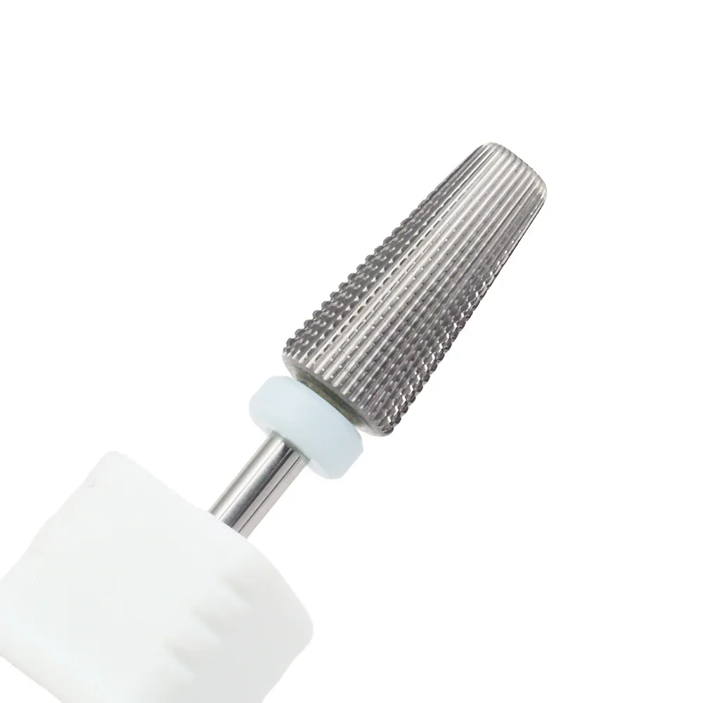 

5 в 1 Безопасное сверло для ногтей 2x F, универсальное сверло из вольфрамовой стали для дизайна ногтей, быстрое и безболезненное левое и правое сверло для ногтей