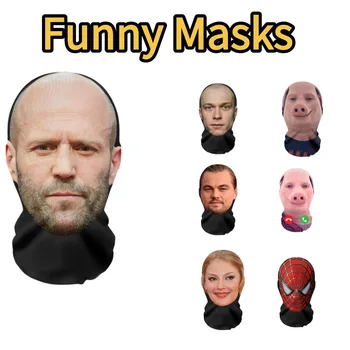 Maschere 3D Realistiche, Maschere Divertenti in Rete, Maschere Integrali per Cosplay, Accessori per Feste di Halloween, Novità