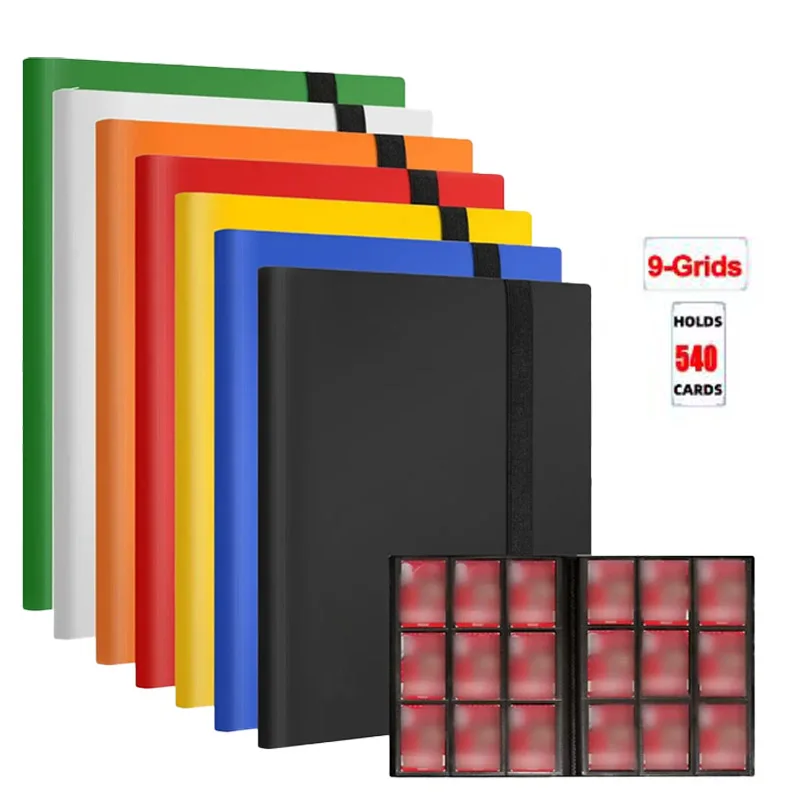 160/360/480/540 Cards Capacity Pocket Holder Binders Albums For Game Card Book Sleeve Holder Large-capacity Card Binder Notebook