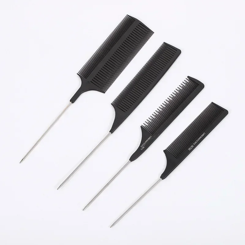 Salon Cut Comb Hair Tail Comb Spiked Salon Hair Care Styling Tool Styling Stainless Steel Professional