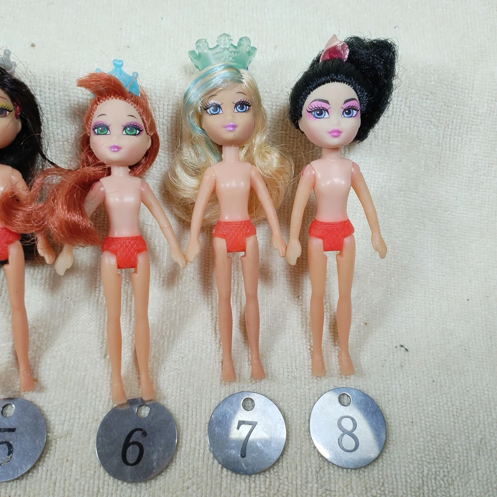 1pcs Original Foreign Trade Children Toys 9cm Mini BB Beauty Action Doll 1/12 OOAK NUDE Rarely Doll Mussed Hair Many Head 4
