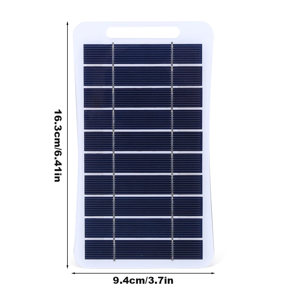 Pannello solare portatile da 10 W 5 V Caricabatteria USB Pannello di ricarica solare Banca di alimentazione impermeabile per telefono per campeggio Zaino in spalla Escursionismo - Image 2
