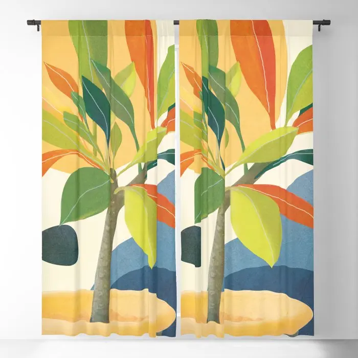 

Colorful Branching Out 36 Blackout Curtains 3D Print Window Curtains For Bedroom Living Room Decor Window Treatments