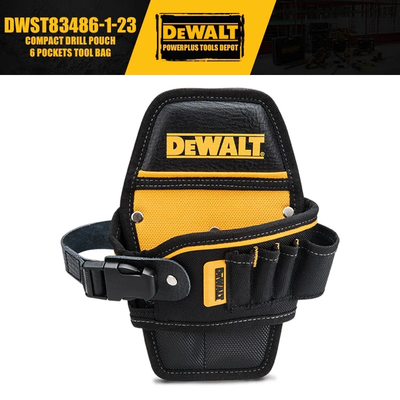 DEWALT Compact Drill Pouch 6 Pockets Tool Bag DWST83486-1-23 Power Tool Accessories