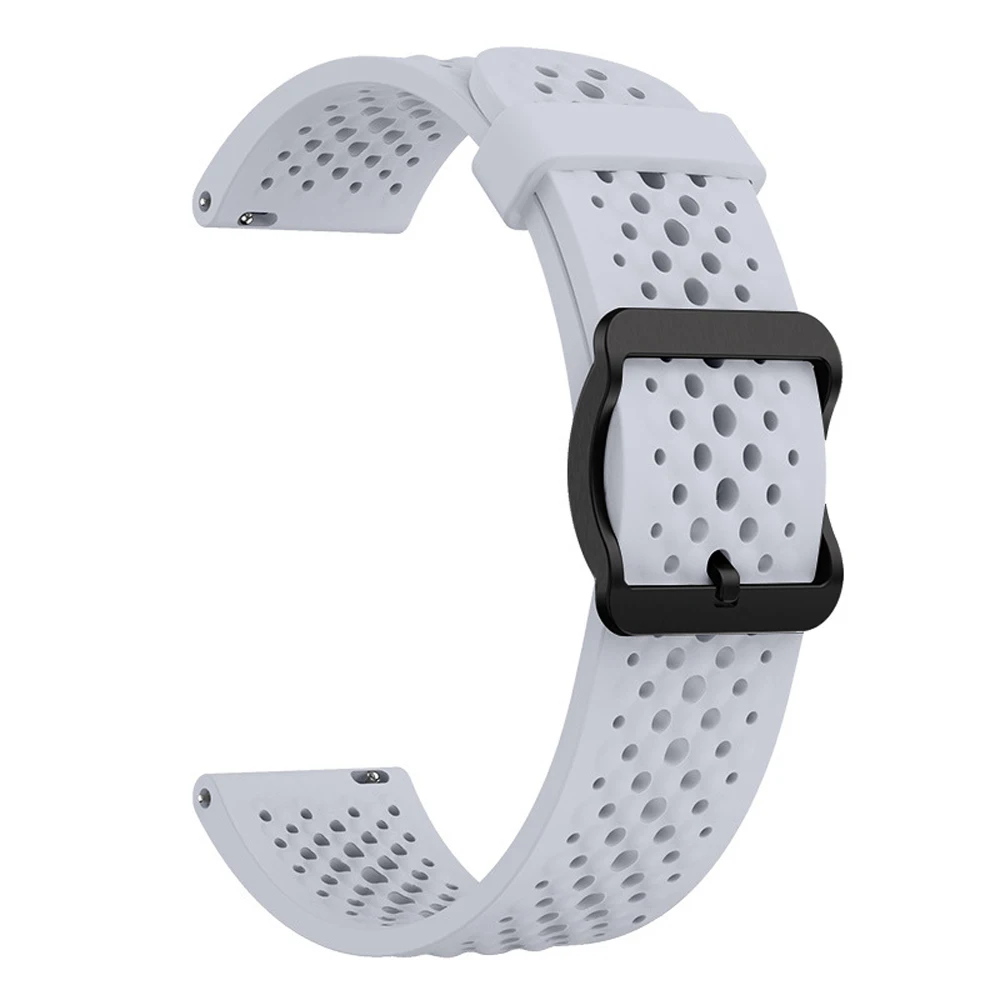 Breathable 22mm Silicone Strap Bracelet