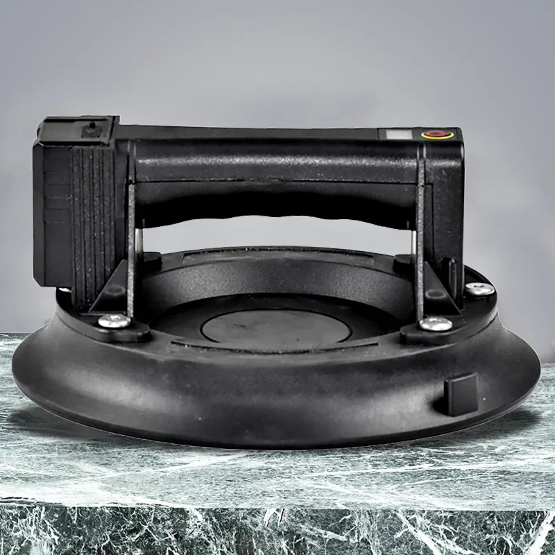 Electric Vacuum Suction Cup Arc Bottom Glass Ceramic Tile Lift Heavy Lifting Tools 8'' 2400mAh Battery Bearing 200kg Suction Cup