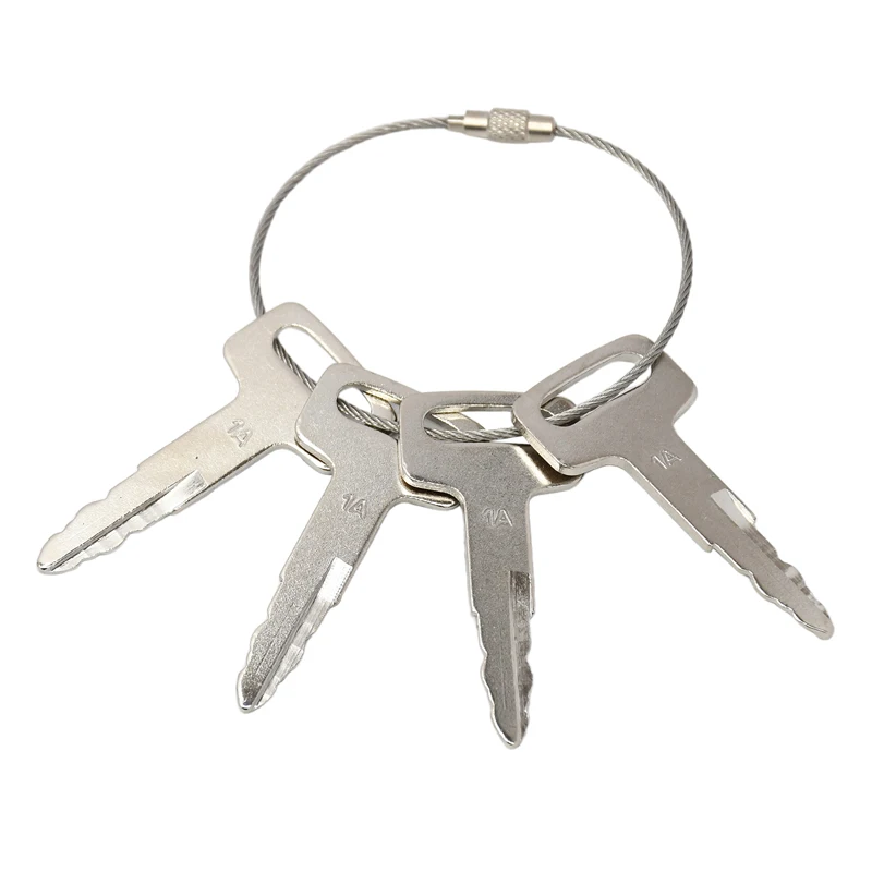 4 Pcs Ignition Keys 1A KEY00-GB01A NIS-1A Compatible with Nissan Forklift Trucks