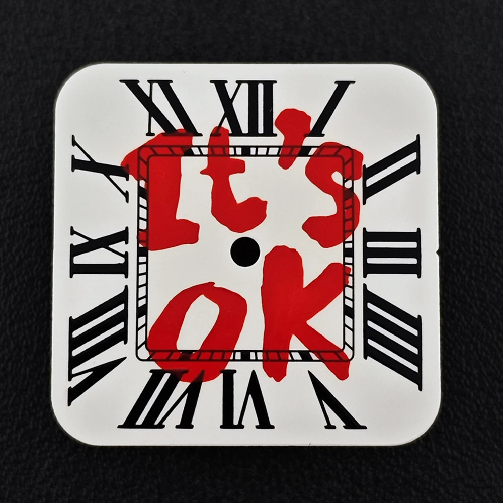 Square Dial 'Time is Money' Customized Watch Face for Premium Watch Accessories