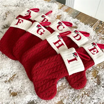 Knitted Christmas Stocking Socks 1
