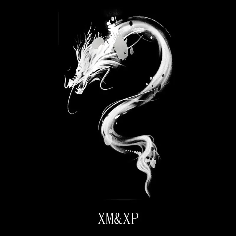 Herbal Chinese Dragon Tattoo Stickers for Woman Man Arm Punk Art Temporary Tattoos Waterproof Fake Tattoo Lasting Sticker