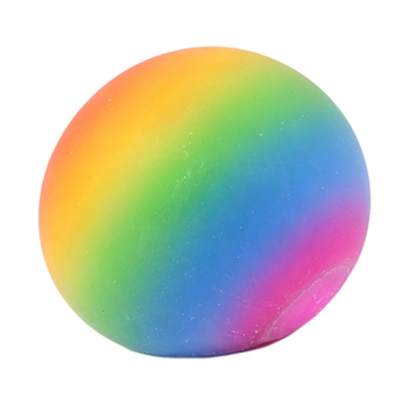 

Rainbow Stress Balls Rainbow Color Stress Relief Ball Toy with Premium Stretchy