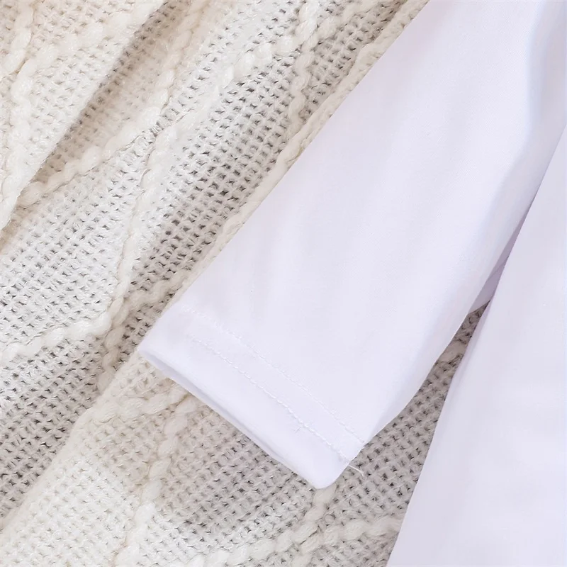 Toddler Boys Winter Holiday Outfits Letter Print Crew Neck Long Sleeve Jumpsuit Train Print Long Pants Beanie 3Pcs Clothing Set 2