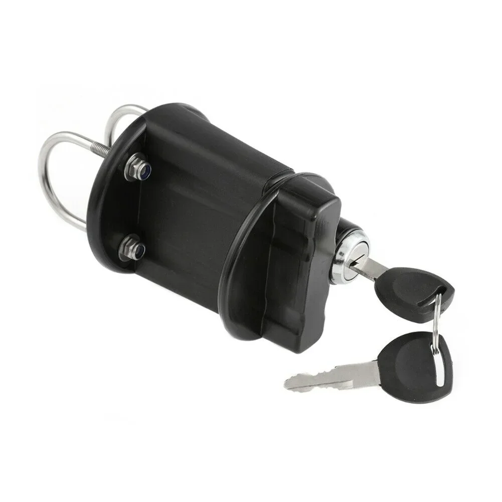 Universal Motorcycle Spare Oil Drum Bracket Bracket Holder Lock With Lock Cylinder Key 3 Liter 5 Liter motorcycle oil drum bracket