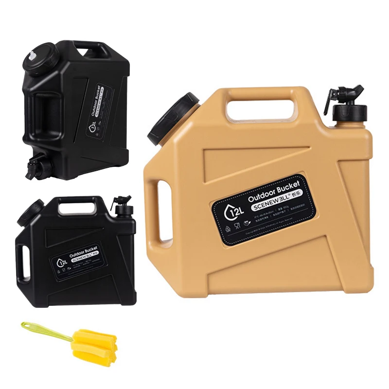 12L Large Capacity Car Camping Water Tank Food Grade Outdoor Water