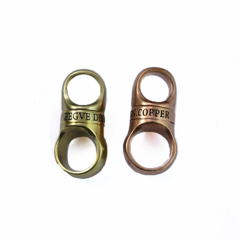 Luxury Copper Capsule Keyring 360°Rotation Key Ring Bracket EDC Car Key Chain Connection Buckle Vintage Keychain Accessories
