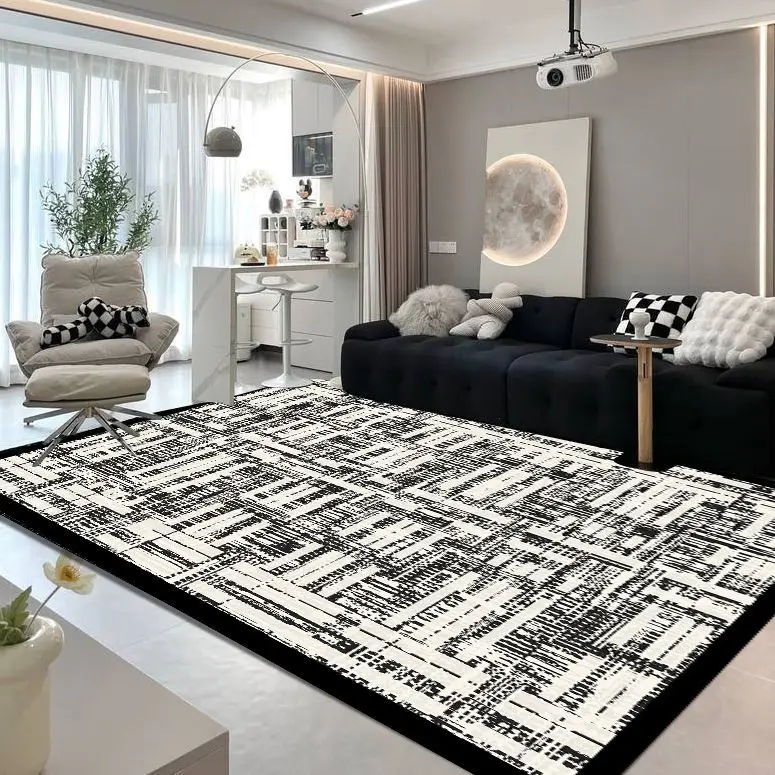 Nordic Modern Abstract Carpets for Living Room Home Floor Mat Study Large Area Rug Washable Bedroom Decor Minimalist Carpet 3