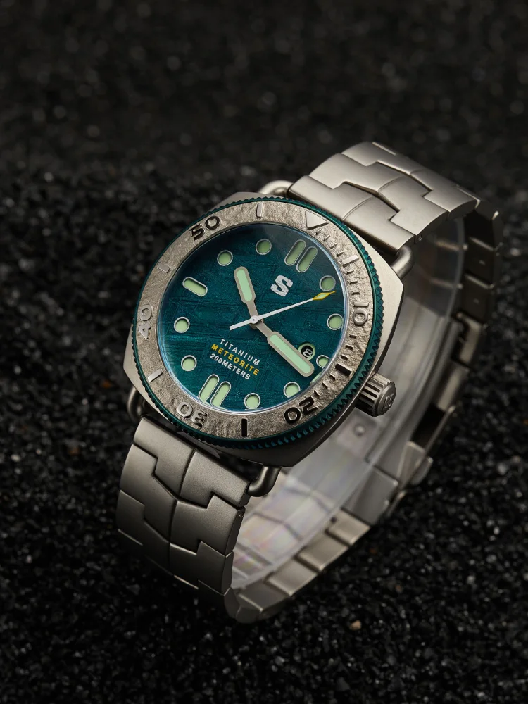 Stalingrad 45mm Premium Titanium Men's Watch 200M Water Resistant Sapphire Ultra-Bright Luminous 8215 Automaticwatches for man 5