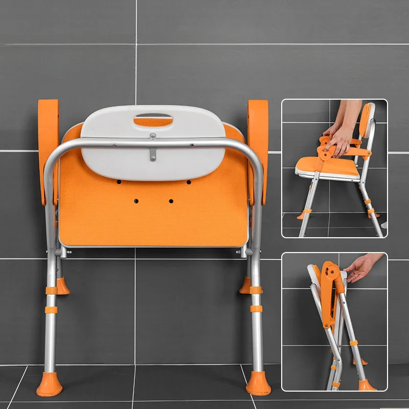 Disabled Elderly Shower Stool Shelves Organizer Organiser Squatty Potty Toilet Chair Foldable Elderly Sillas Peglables Furniture