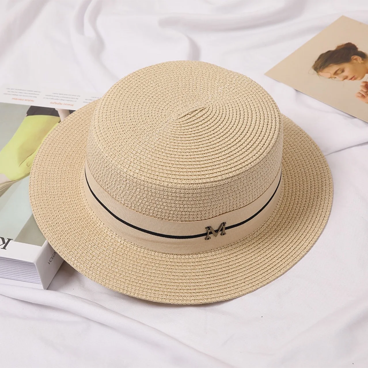 New Summer Straw Hats Woman Panama Travel Beach Sun Hat Women Elegant Luxury Jazz Hat