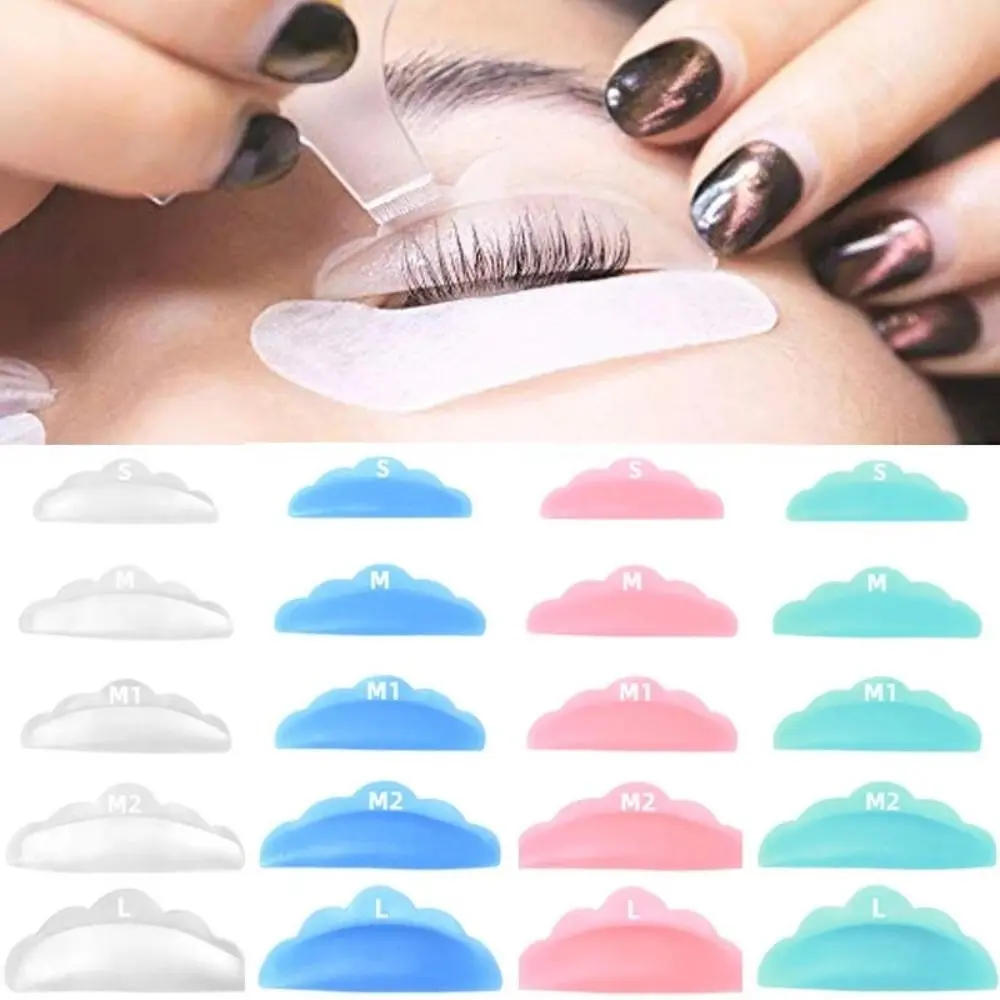 10Pcs Silicone Eyelash Perming Pads Lamination Pad Reusable Eyelash Shims Eyelash Extension Eyelashes Perming Curler Rods