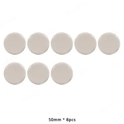 Set of 8 Self - Adhesive Round Teflon Furniture Glider Pads for Easy Moving and Floor Protection (50mm)