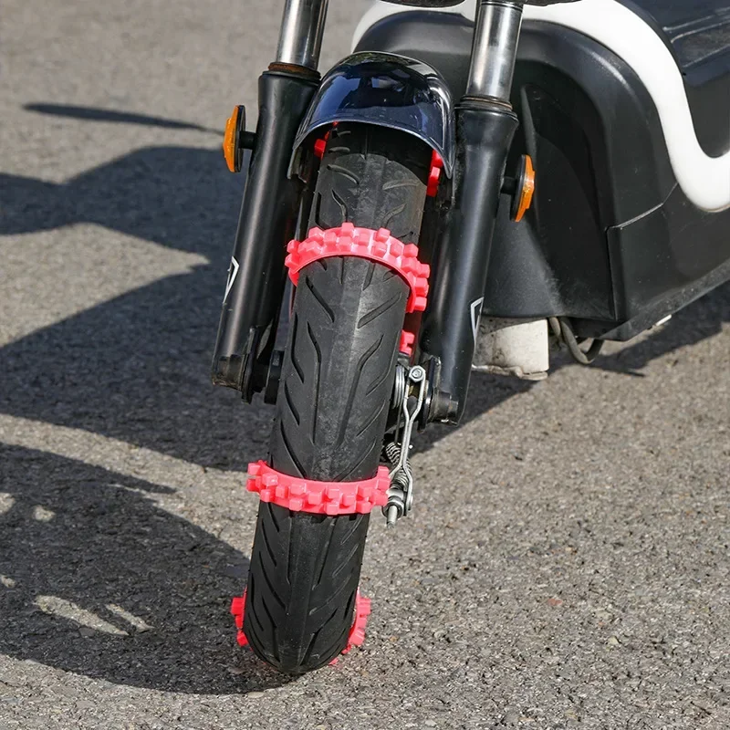 1/3PCS Universal Anti-slip Tie Emergency Safety Belt Snow Chains Winter Tyres Reusable Ties Motorcycle Car Bike Wheel Tire Chain