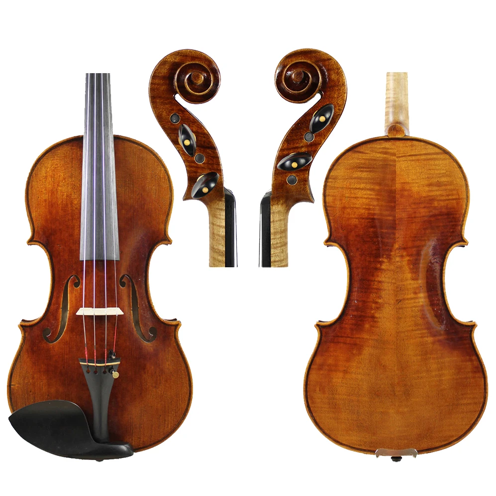 Violin Copy Guarnieri Ole Bull 1744 Handmade Oil Varnish 4/4 Performance acoustic violin,violin accessories