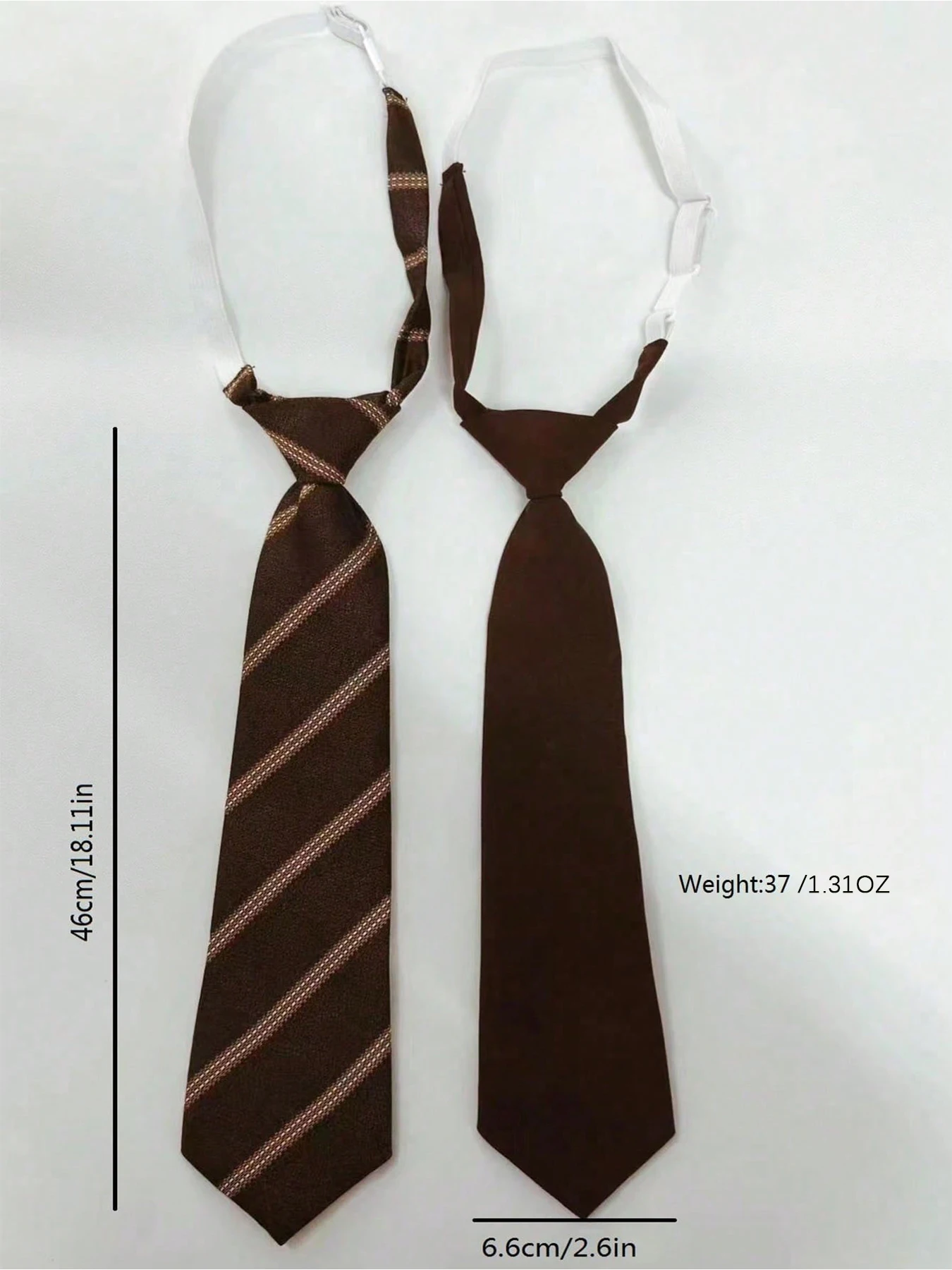 2-teilige modische Schuluniformen im lässigen Stil für Herren und Damen für die Abschlussfeier, Kaffeefarbe, kein Krawattenbinden nötig, geeignet für Arbeit und Pendeln, Schuluniformen – Detail 4