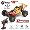 WLtoys WL 144010 V8 1:14 4WD  75Km/H Remote Control Drift RC Racing Car High Speed Brushless Motor Off-Road Vehicle Kids Toys F1 1