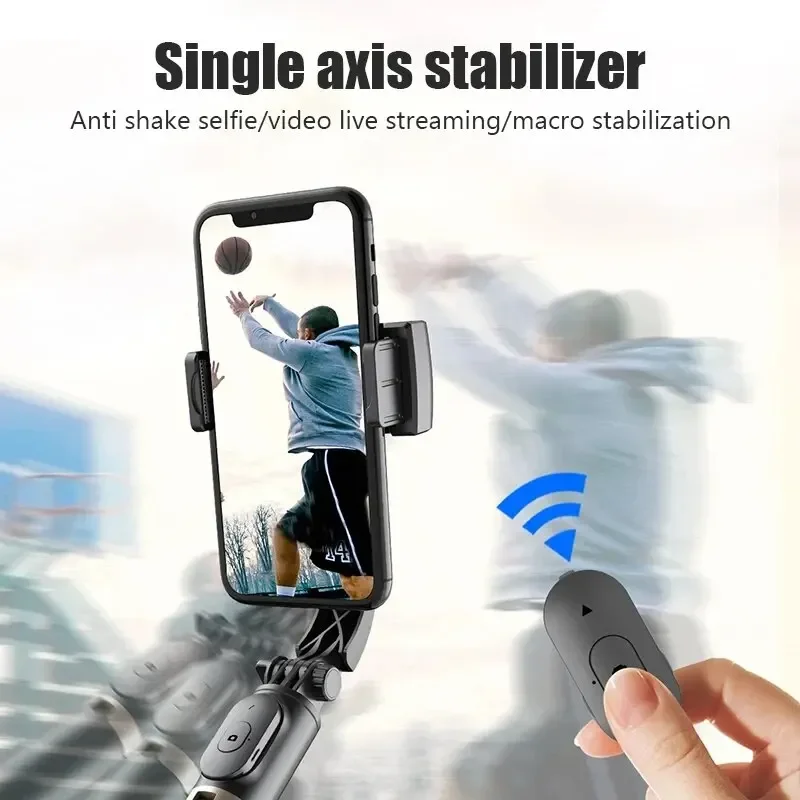 Gimbal Stabilisateur pour Smartphone STTKGZD plié, prêt à être transporté dans un sac