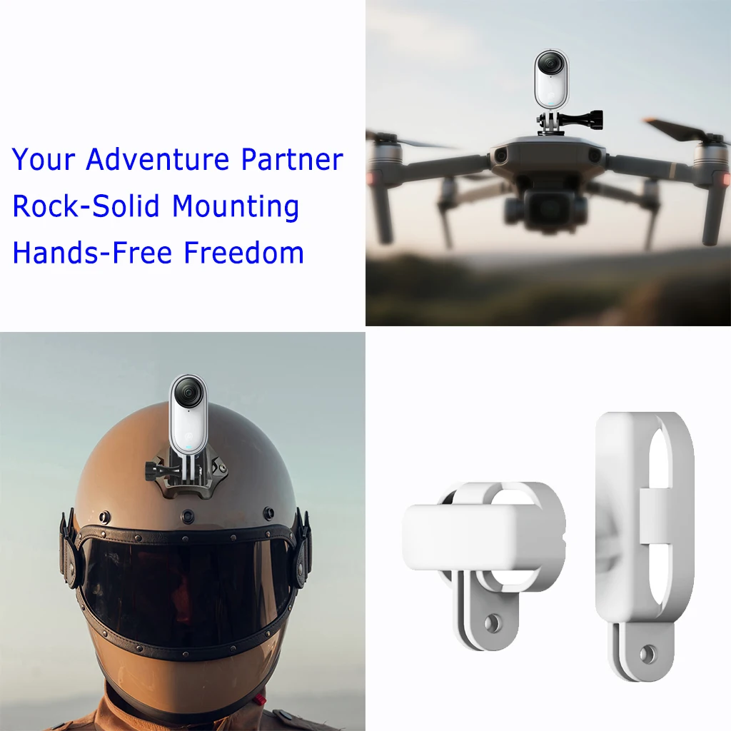 Staffa Magnetica Con Ricarica Per Insta360 GO 3/GO 3S - Supporto Adattatore In Alluminio Con Rotazione 360°