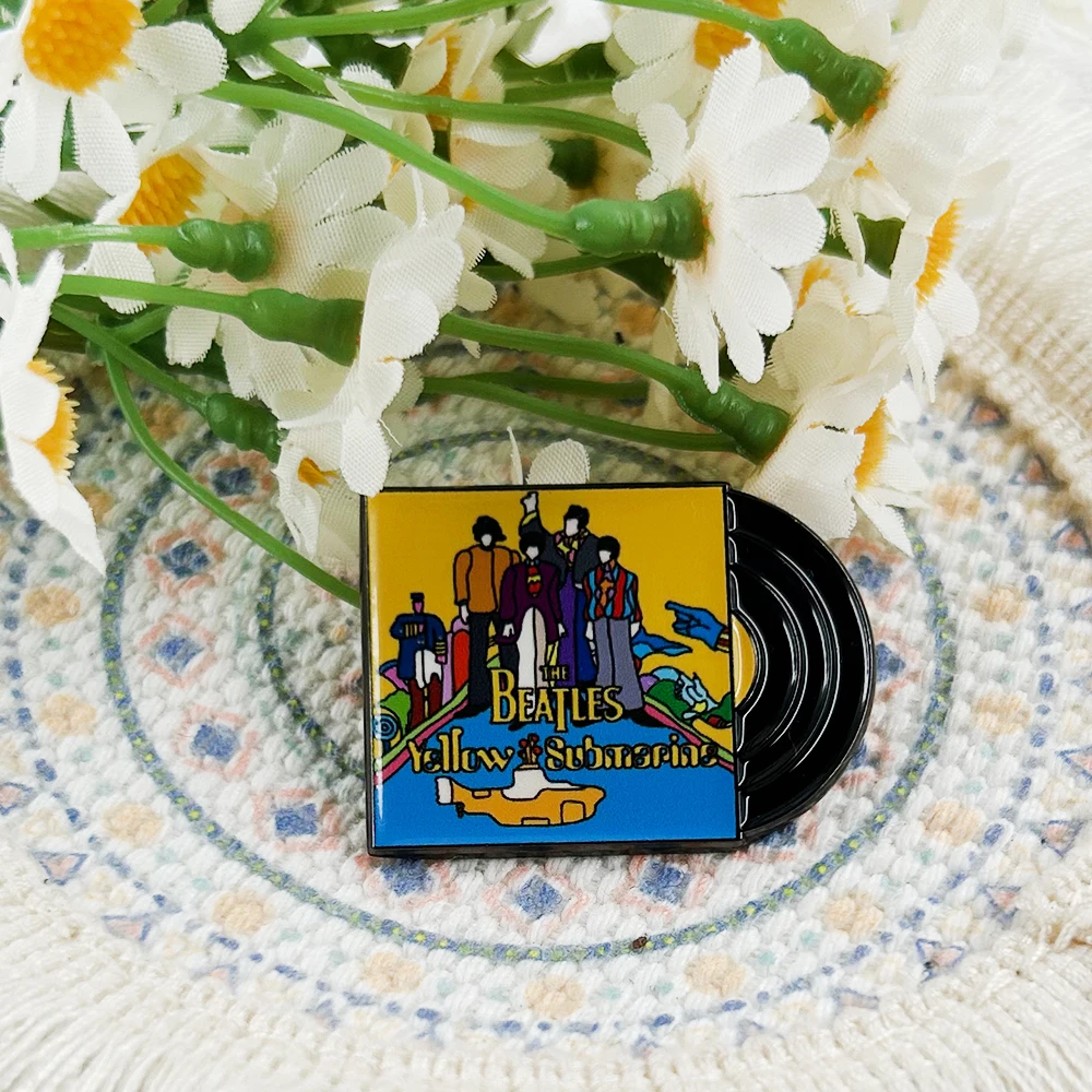 Rock Band Musik Album Cover Emaille Pin Schallplatte Brosche Animation Film Band Peripherie Fan Geschenk Sammlung