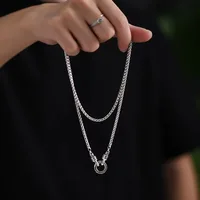 Nouveau collier en argent Sterling 925, chaîne tissée pour hommes et femmes, chaîne de clavicule à la mode, bijoux cadeau de fête de mariage 3