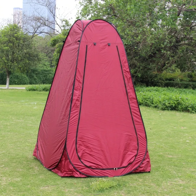 1 Person Instant Pop Up Multi Functional Outdoor Tent 3 in 1 Portable Shower Changing Toilet Tent with Zipper Closure All Season