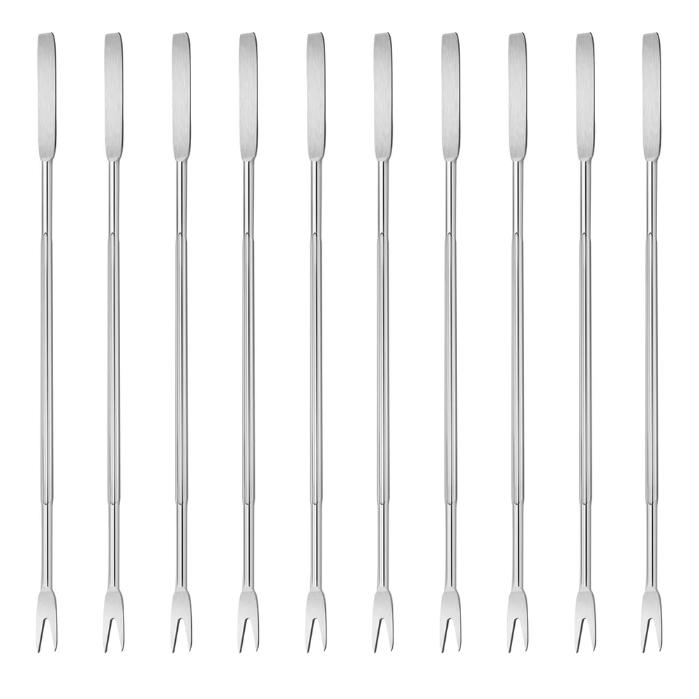 

1 Set 10 Pcs Stainless Steel Opener Multipurpose Nut Picks (Silver)