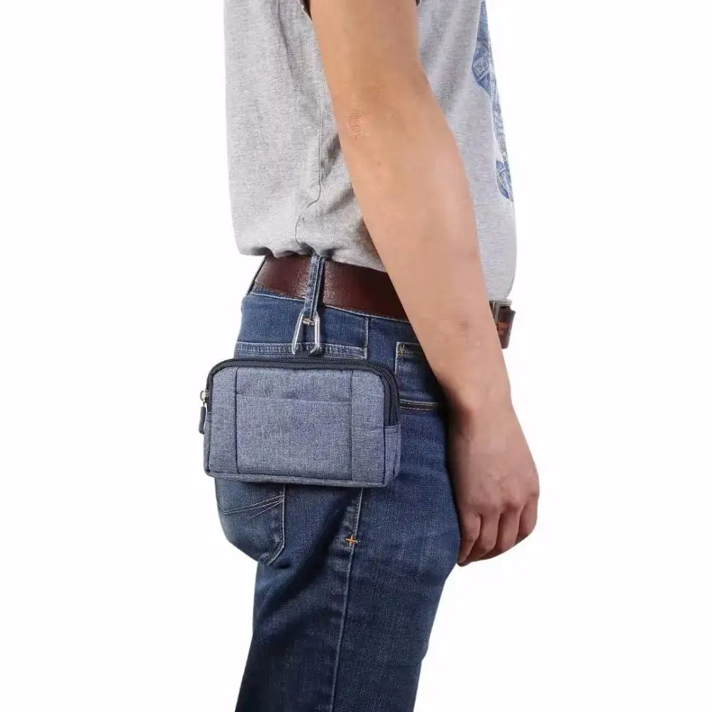 Dual Pouch Phone Belt Clip Case and Tool Waist Bag Holster