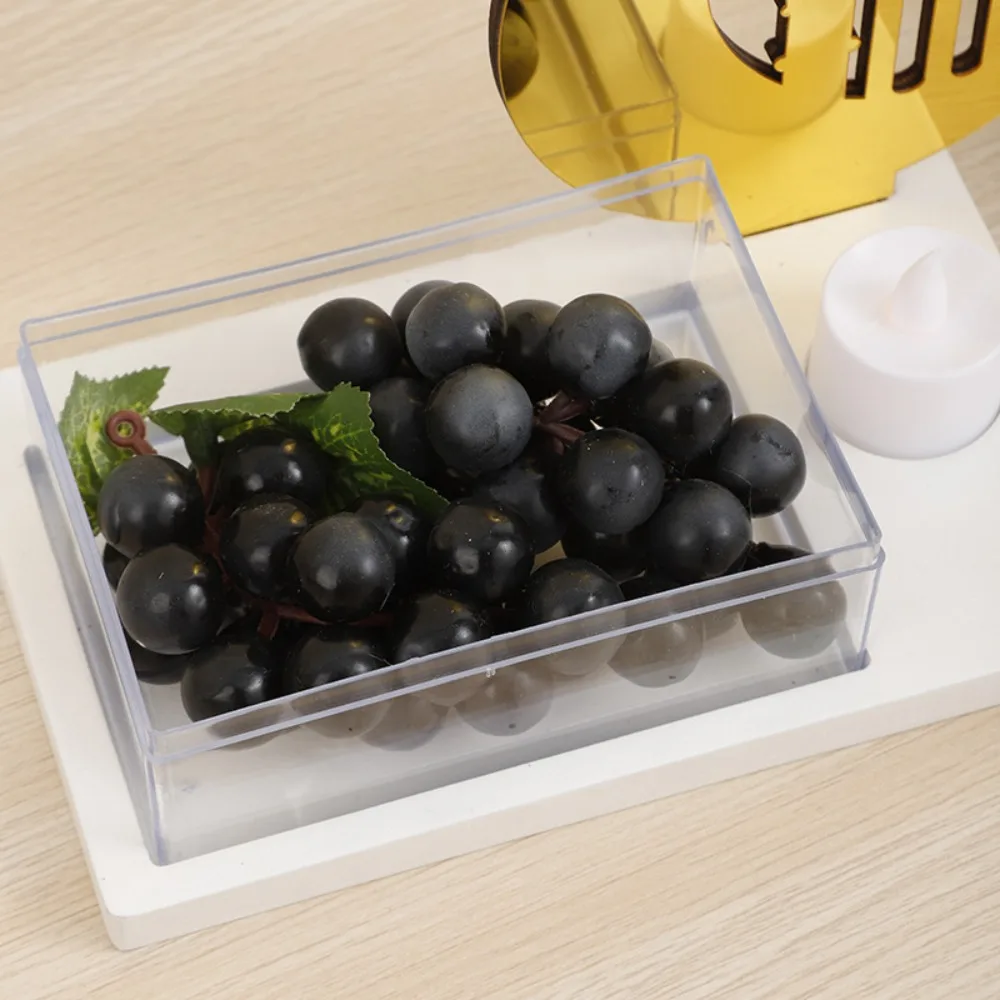 Acrylic Ramadan Candy Tray Dust-proof Hollow Design Eid Ornament Box with Electronic Candle Dessert Box For Fruits Candy Nuts 4