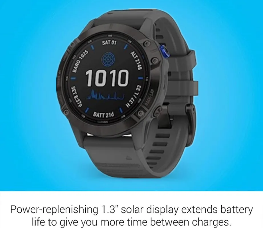GARMIN-reloj deportivo inteligente fenix 6 Pro Solar, compatible con  múltiples idiomas de Relojes solares, en lugar de Drand, nuevo - AliExpress
